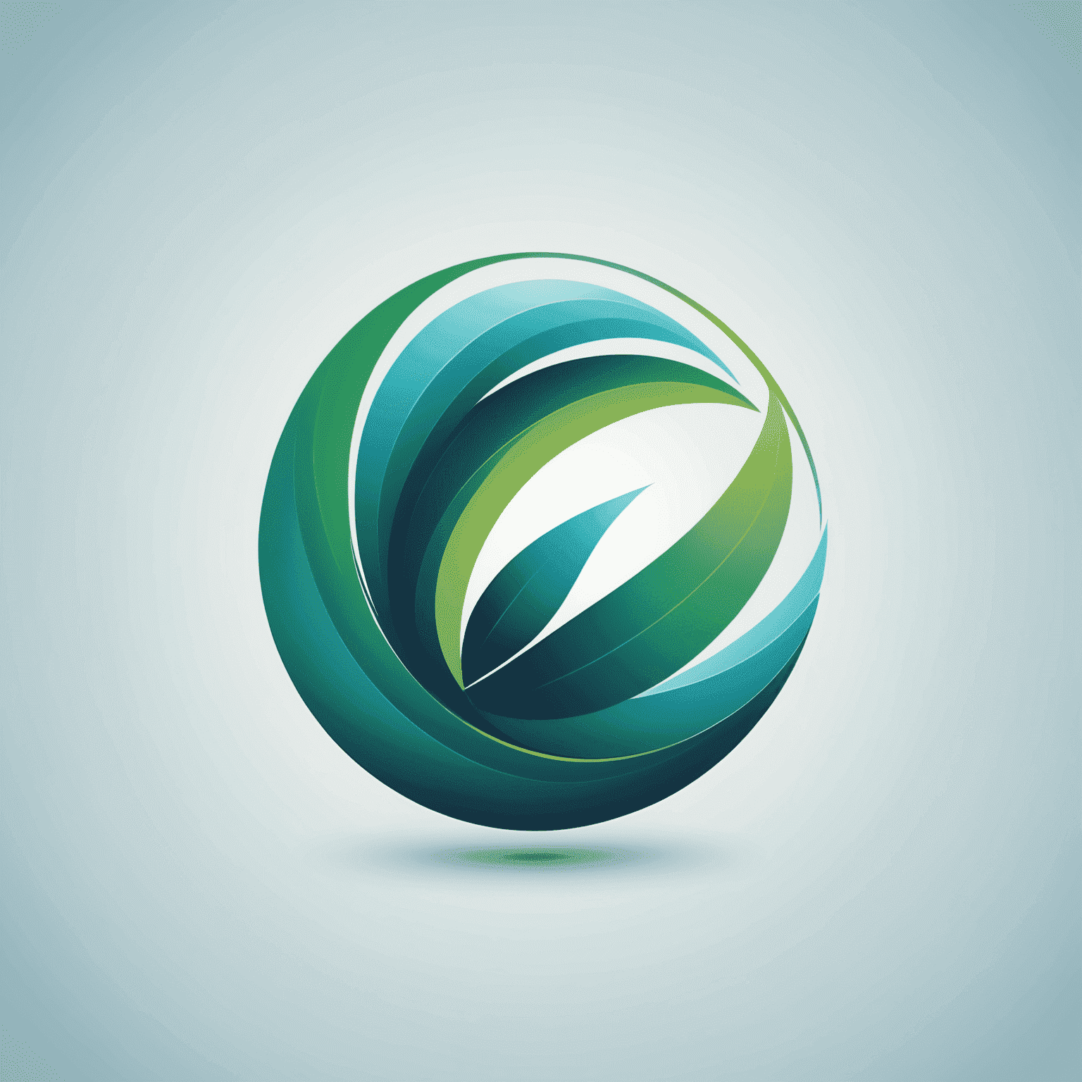Softetica logo - A stylized 'S' with soft, flowing lines in calming blue and green gradient