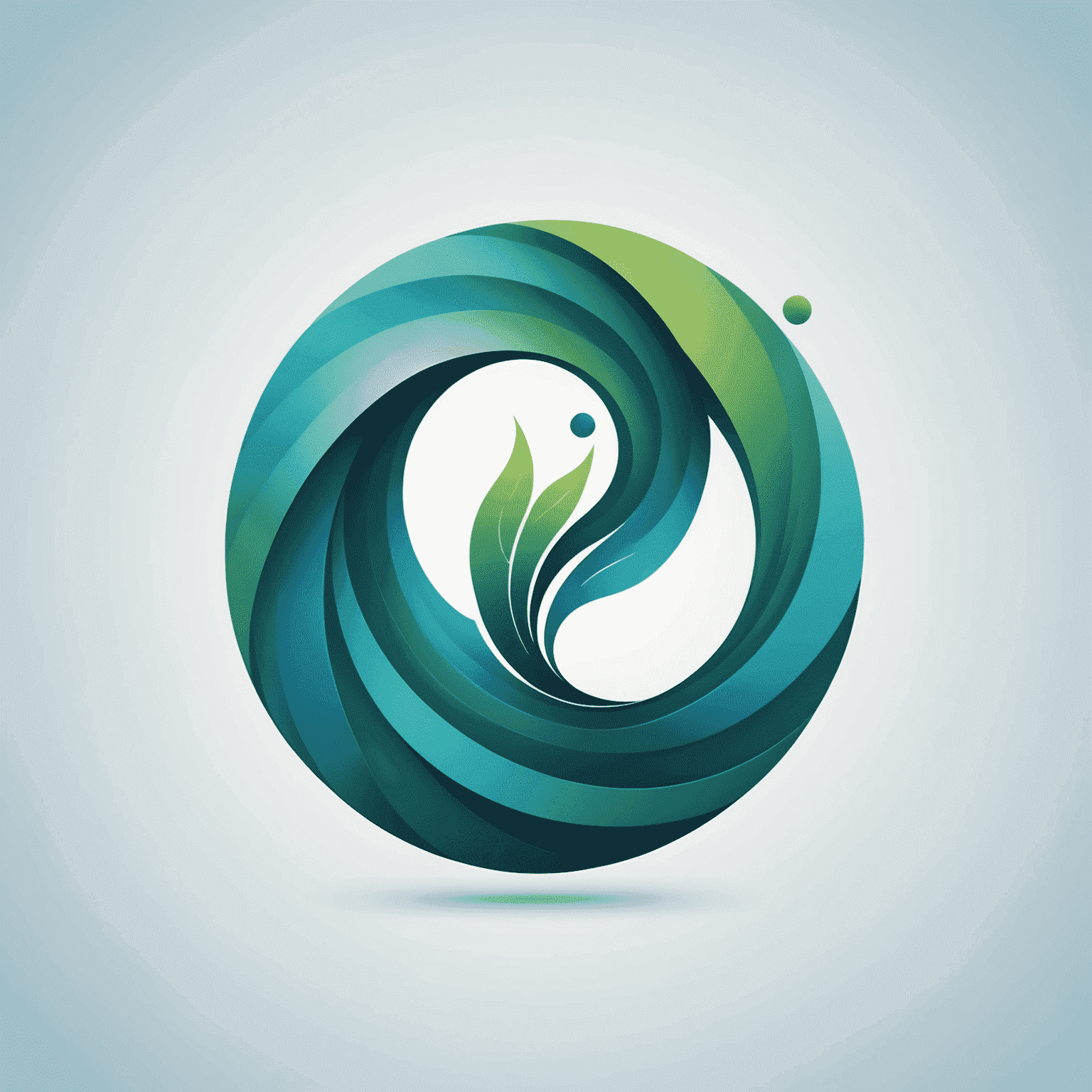 Softetica logo - A stylized 'S' with soft, flowing lines in calming blue and green gradient